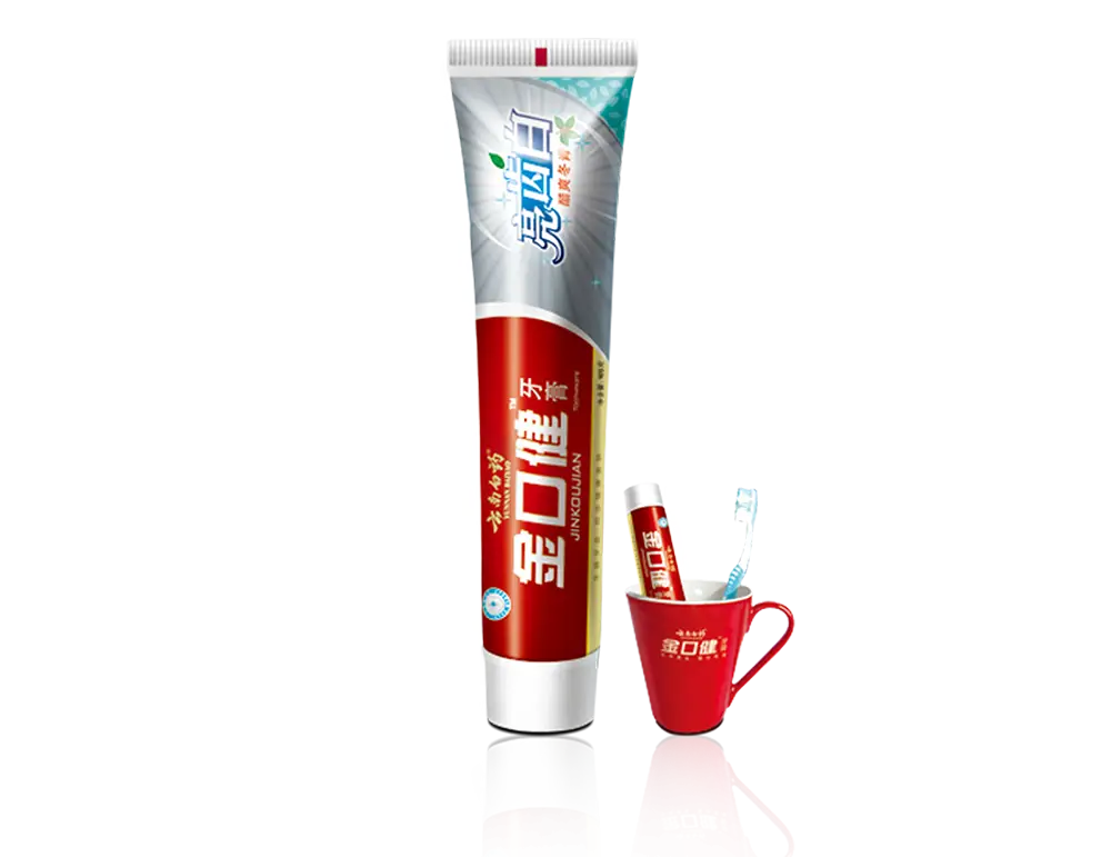 Red Toothpaste Tube for Dental Hygiene