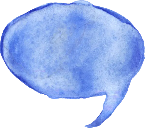 Blue Speech Bubble
