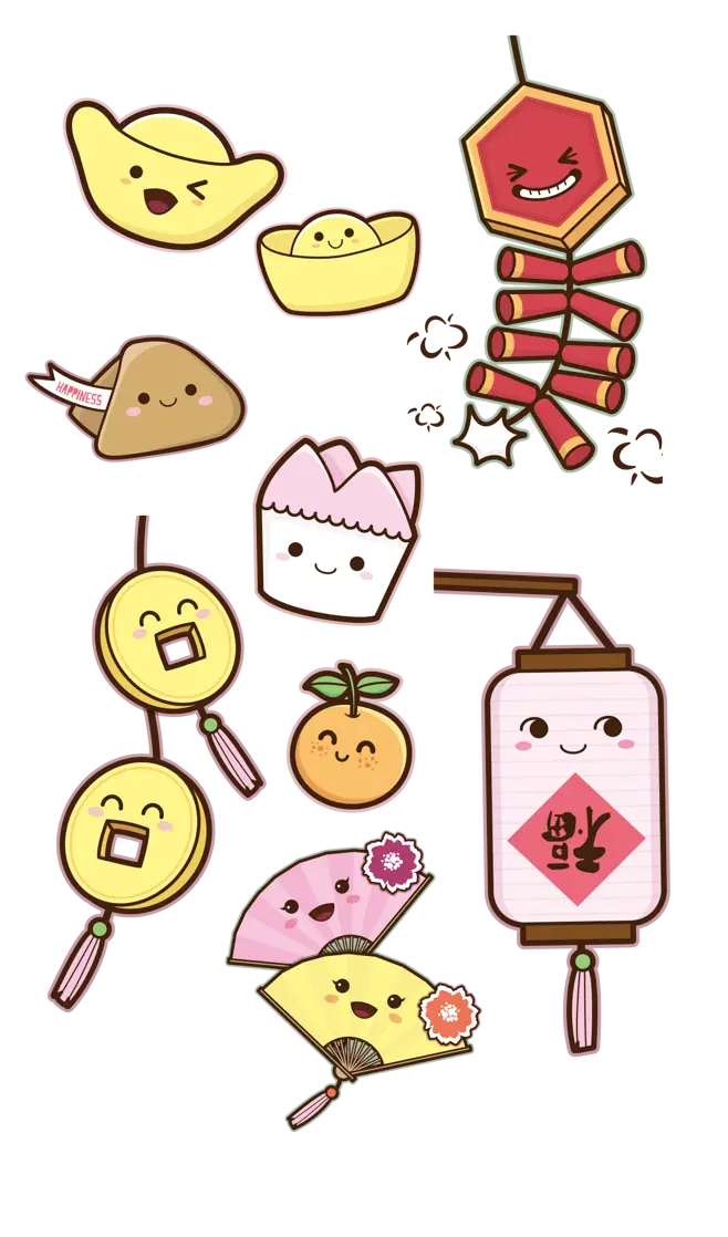 Cute Doodles for Chinese New Year
