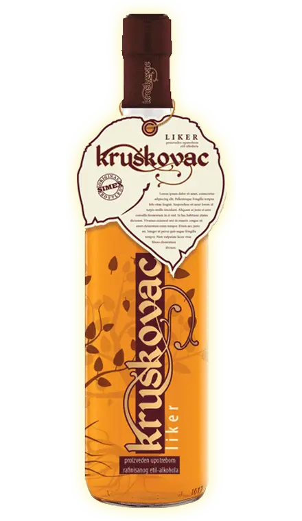 Kruskovac Pear Liqueur Bottle