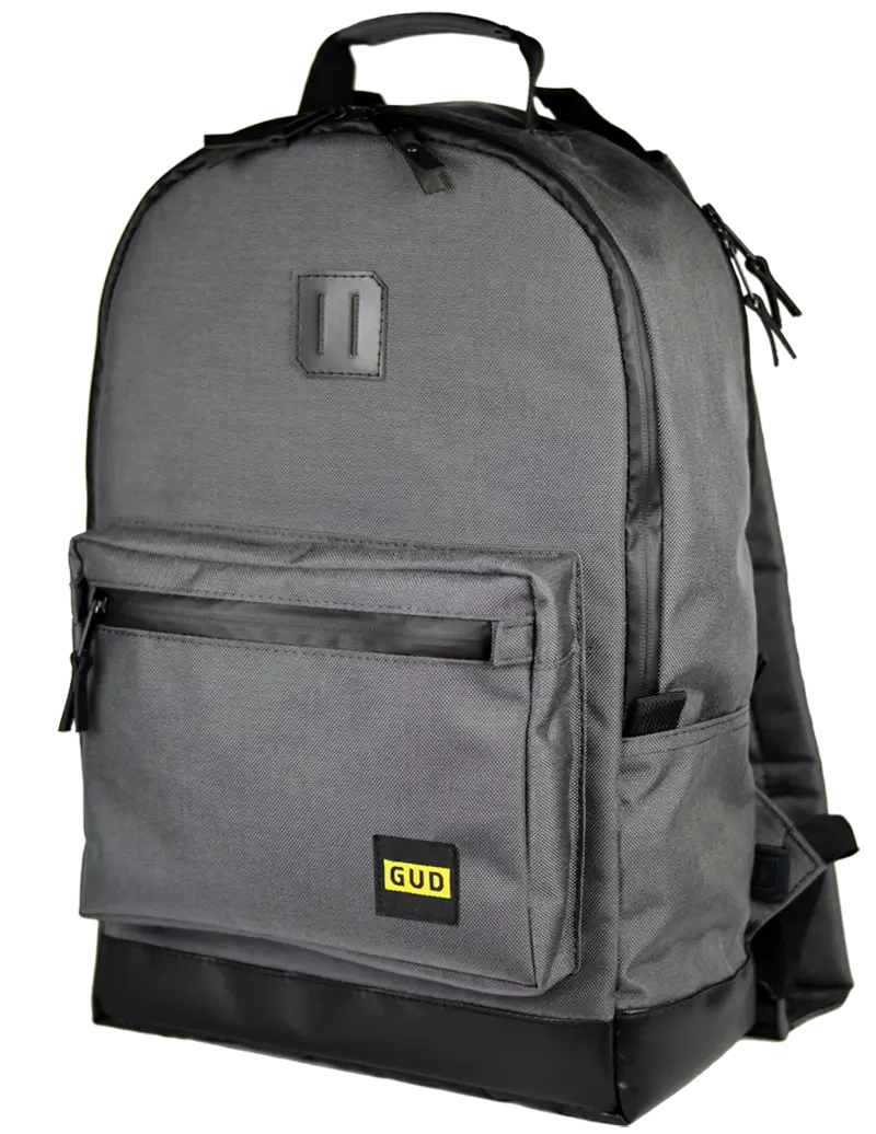 Gray Backpack With Modern Design
