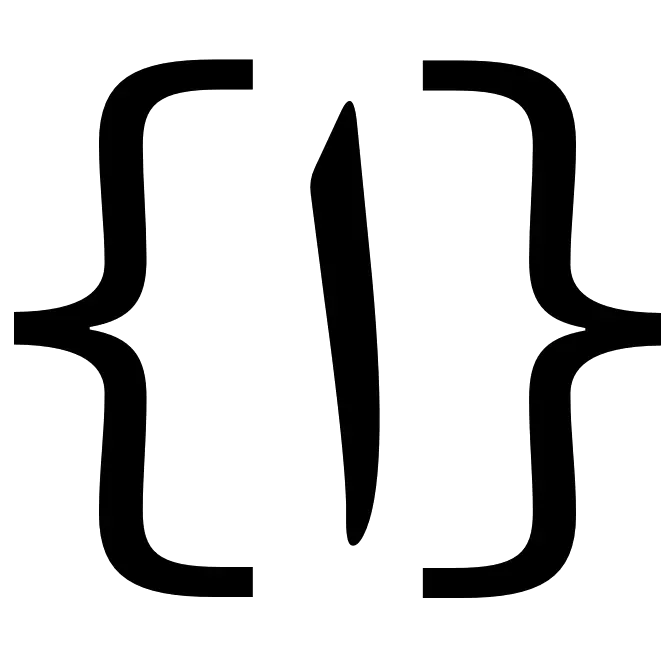 Curly Brace Black Symbol