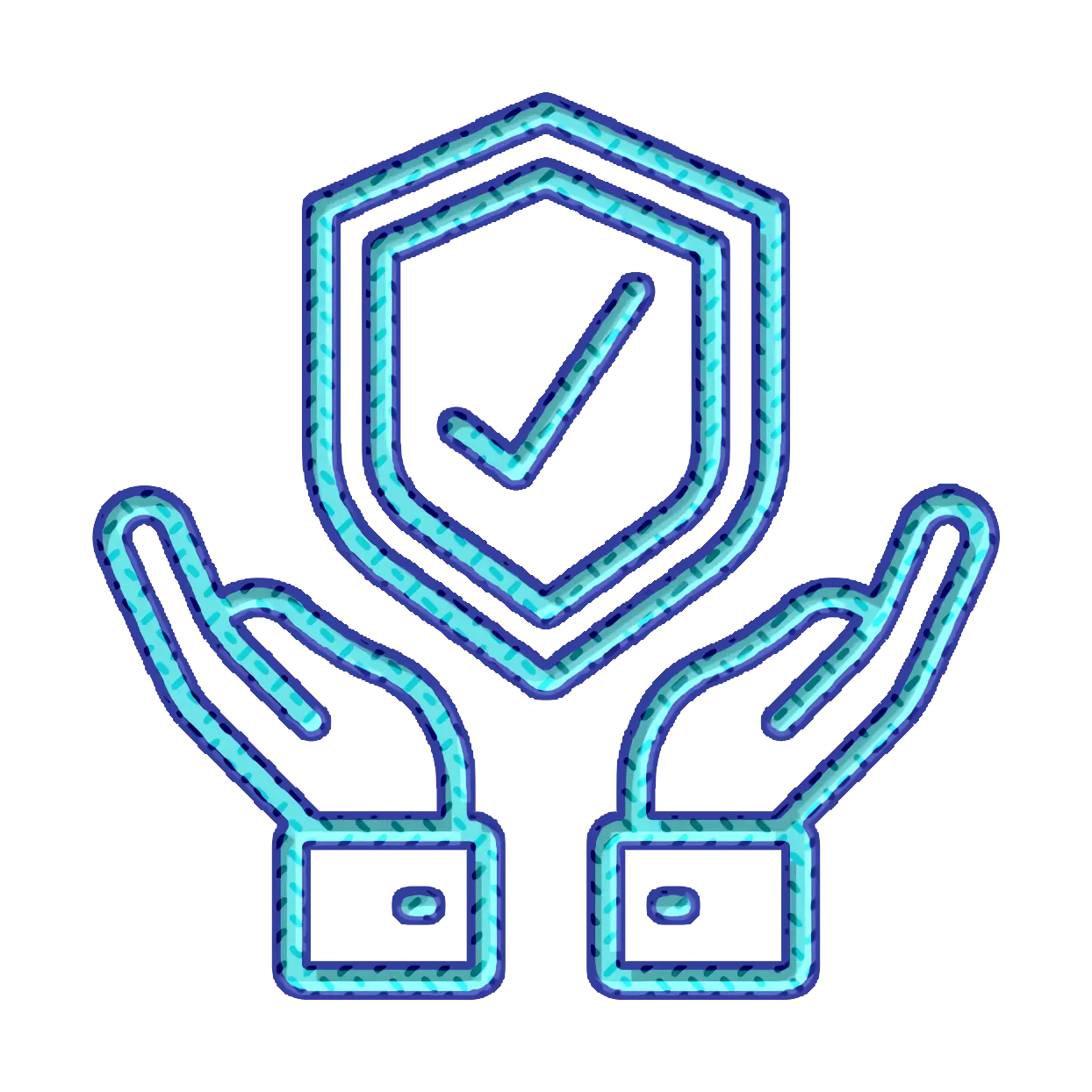 Security Shield with Checkmark Symbol