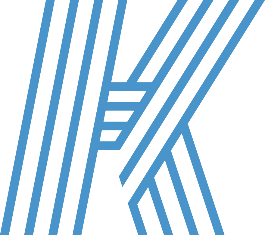 Abstract Blue Line Logo Design