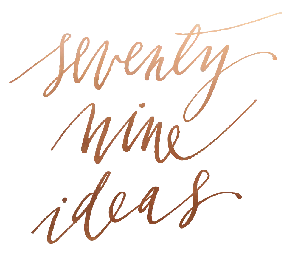 Seventy Nine Ideas Calligraphy
