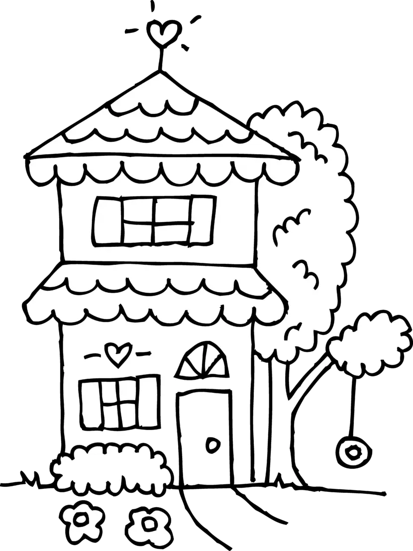Small Cute Doodle House