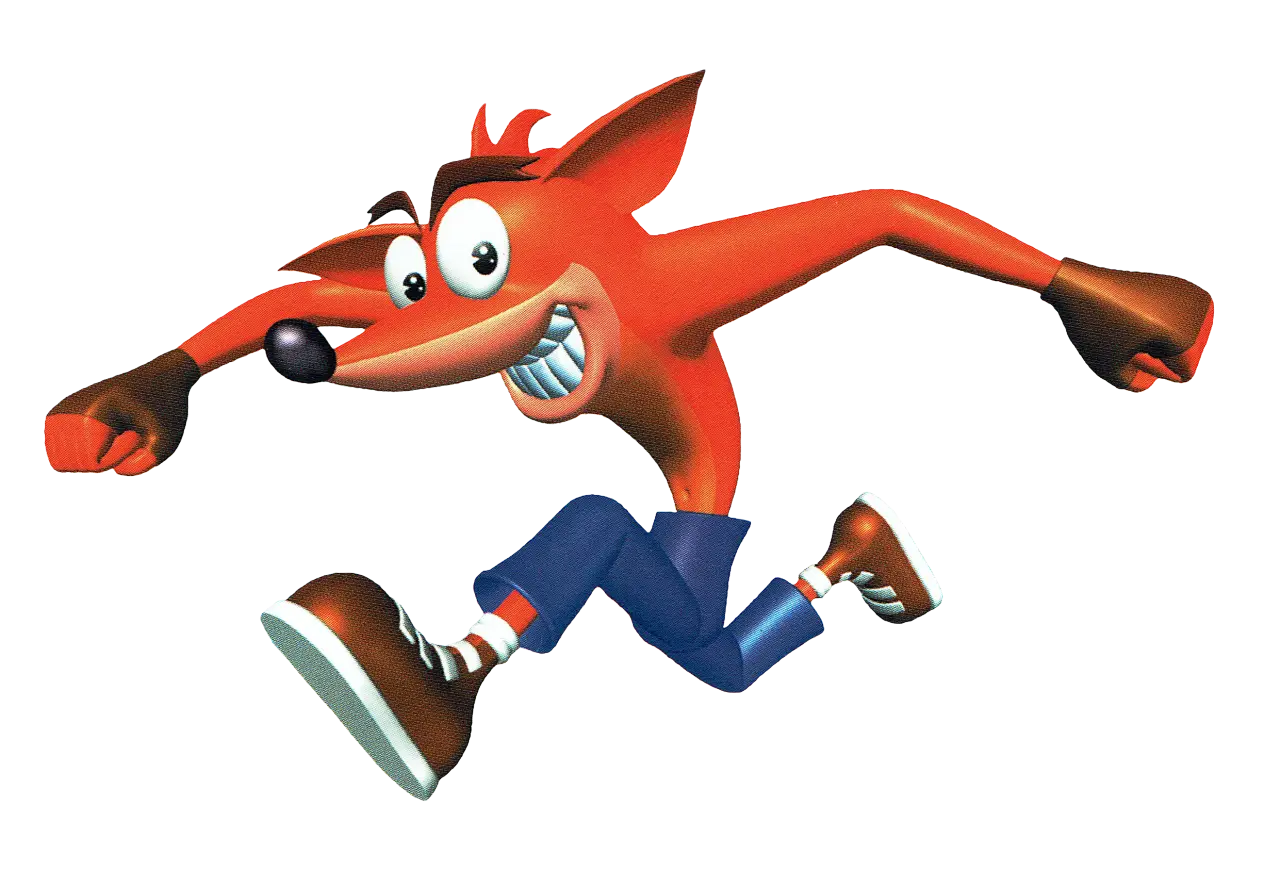 Energetic Running Cartoon Character