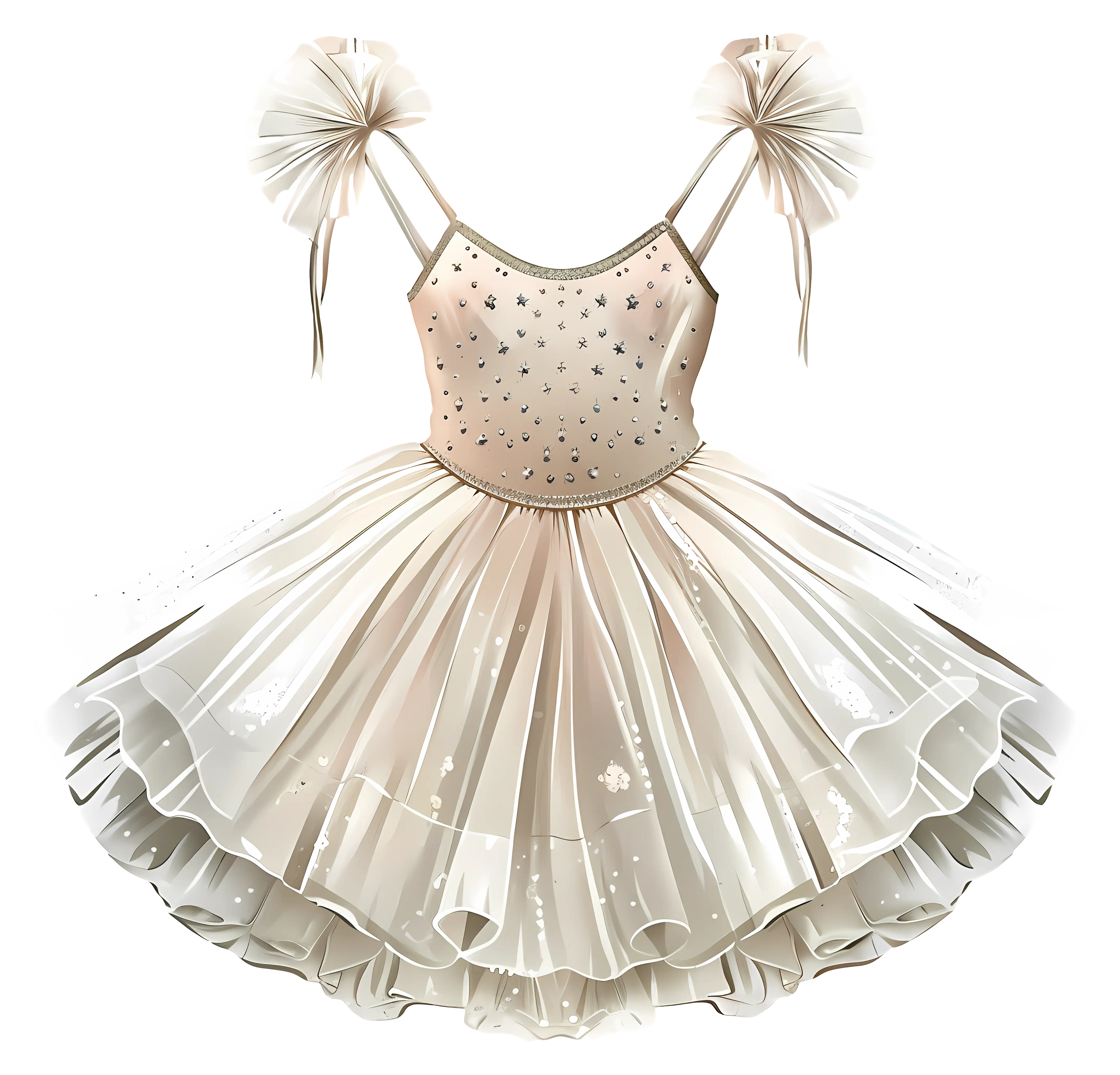 Elegant Ballet Dress Illustration