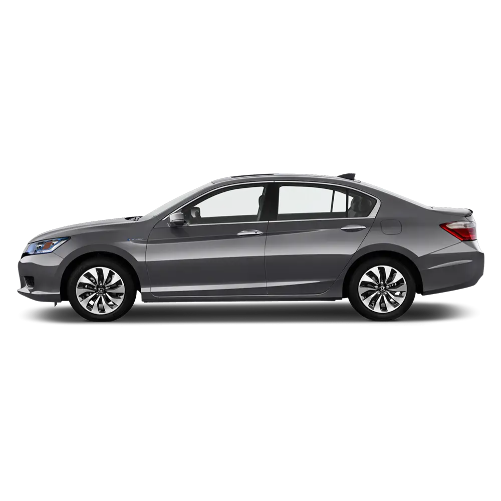 Silver Sedan Car Side View Profile