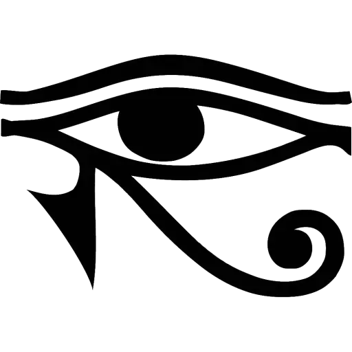 Black Eye of Horus Symbol
