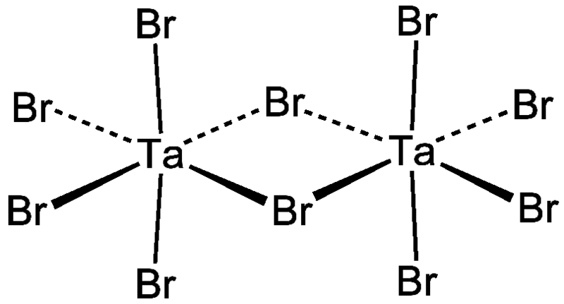 Chemical Structure Illustration with Bromine Atoms