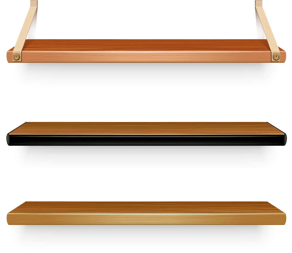 Wooden Shelves for Home Storage