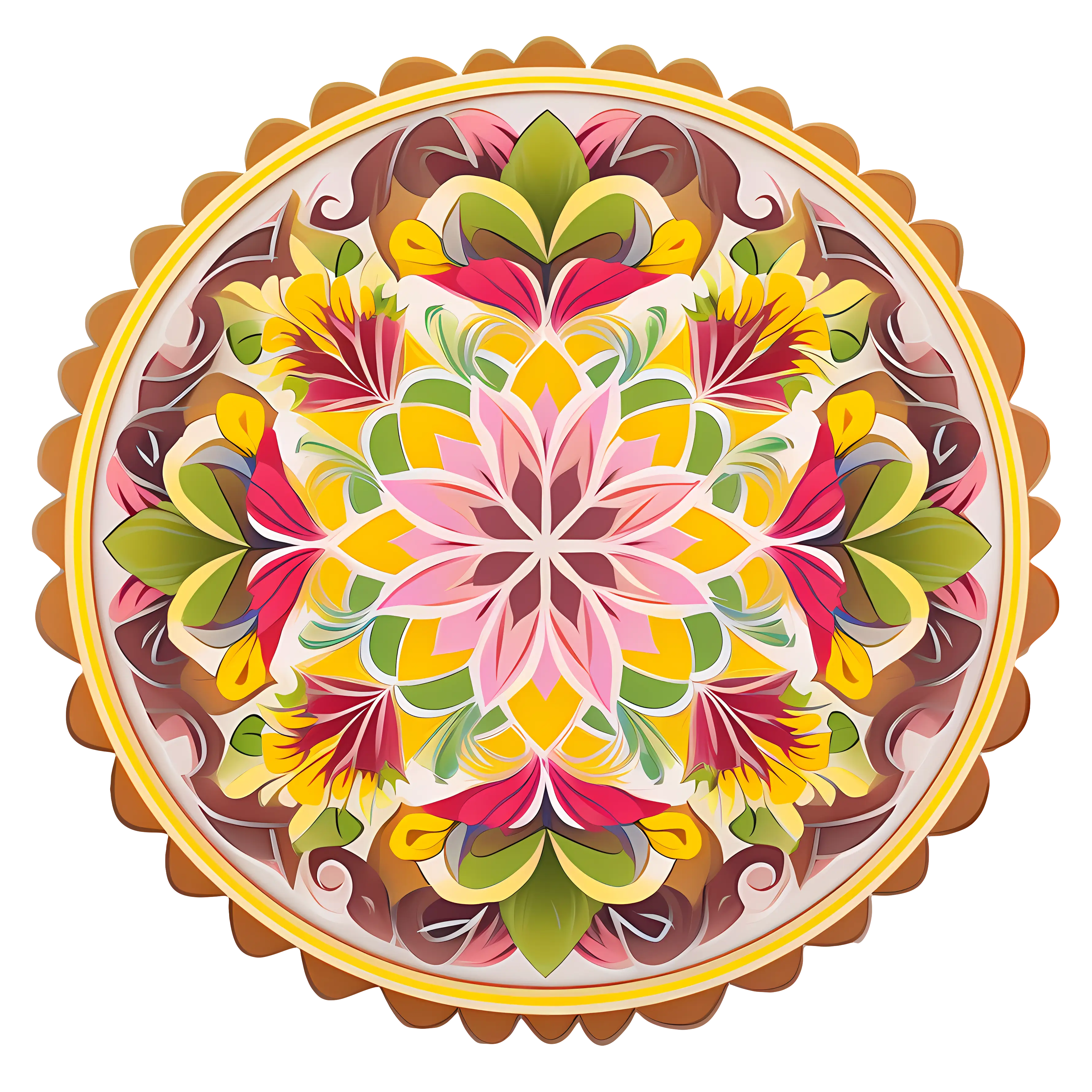 Intricate Colorful Mandala Design