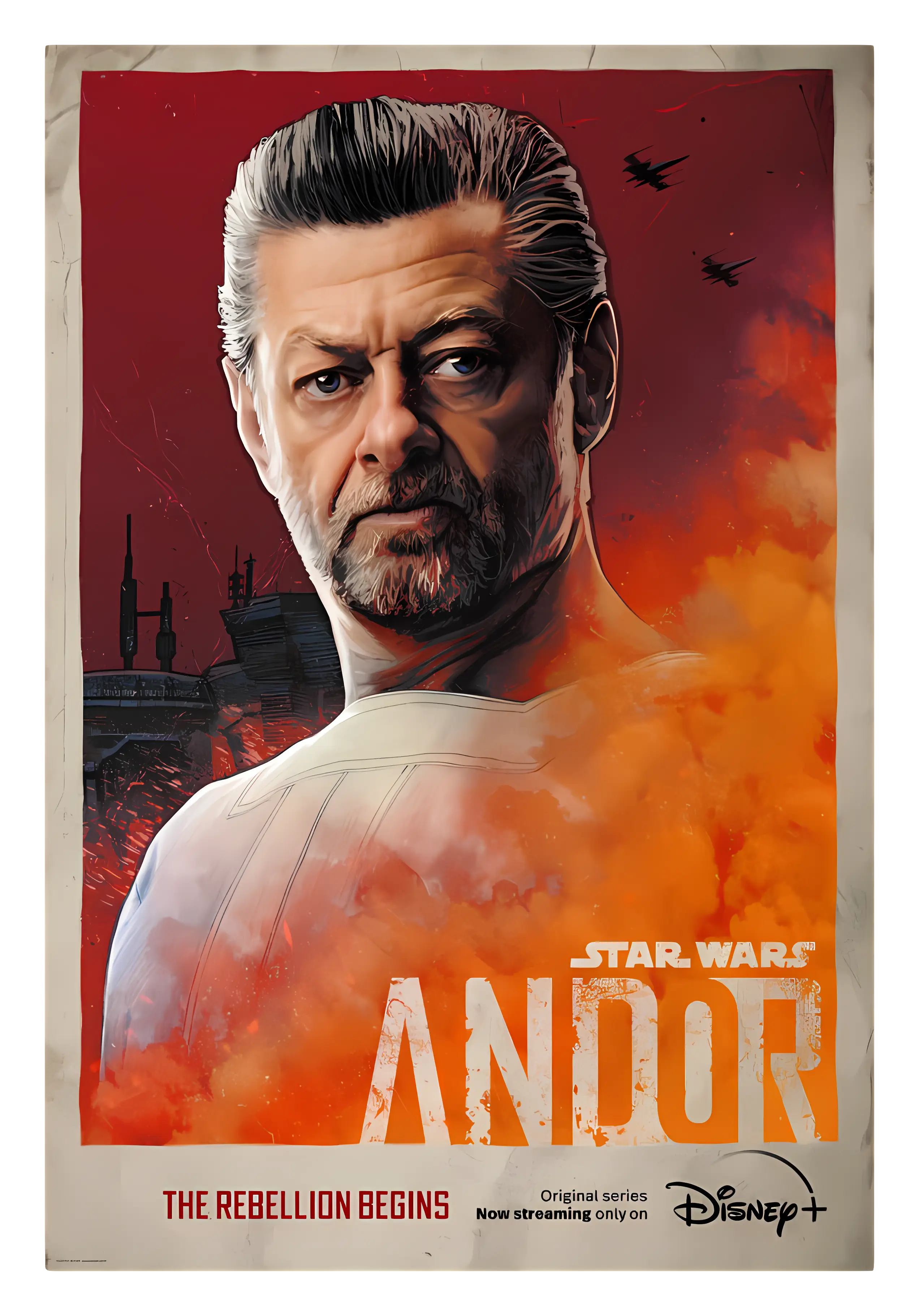 Star Wars Andor Poster with Older Male Character