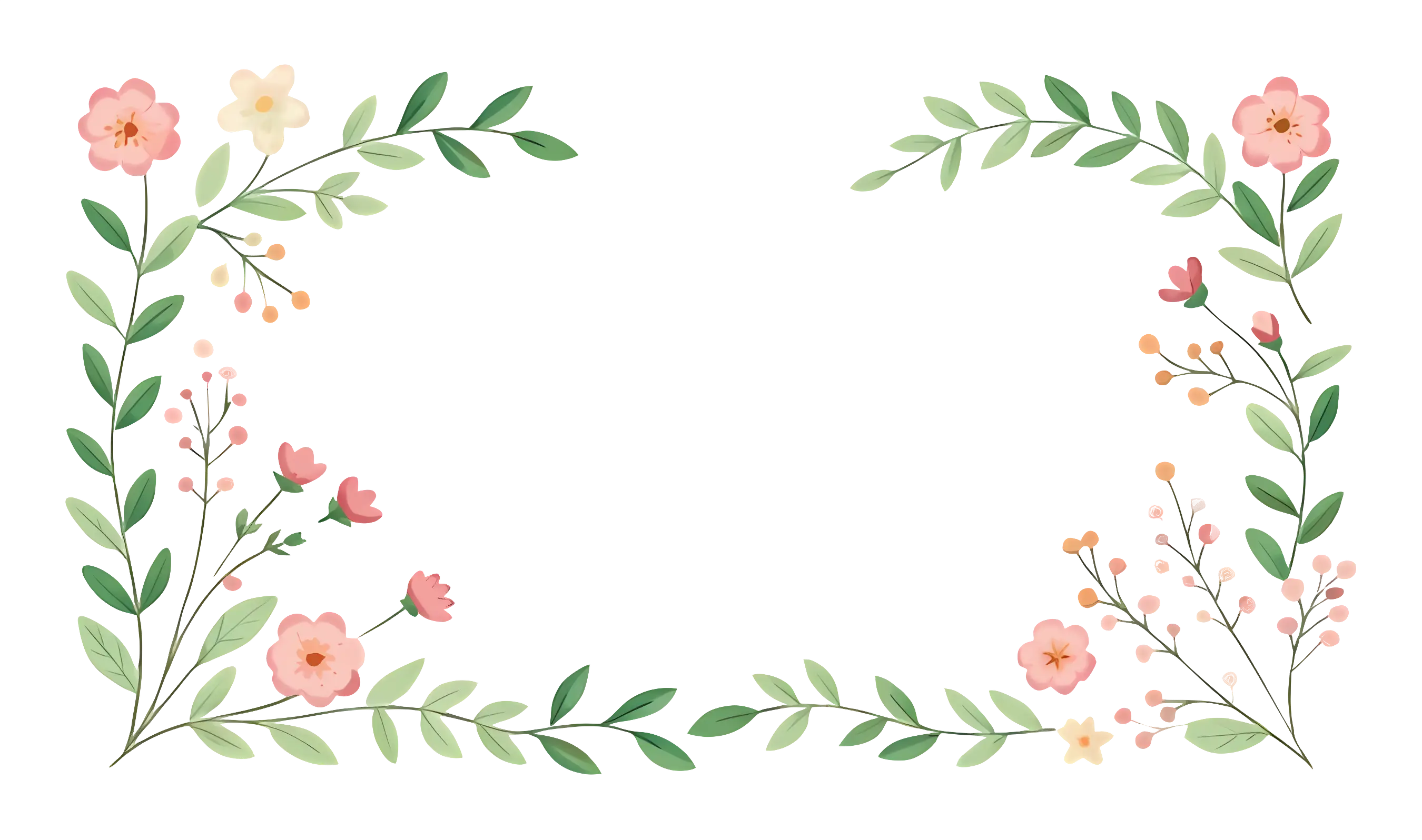 Delicate Floral Garland Decoration
