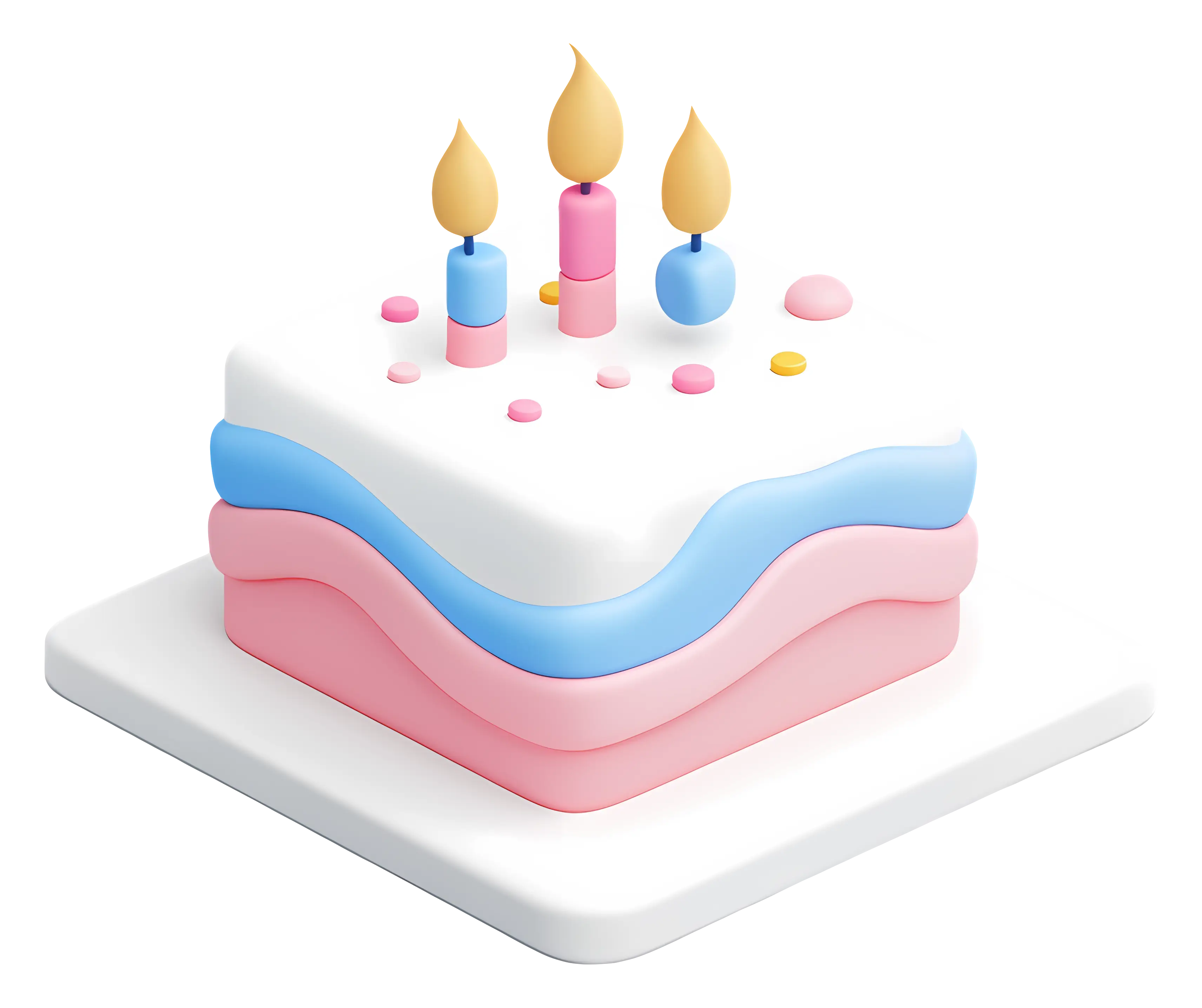 Pastel Birthday Cake
