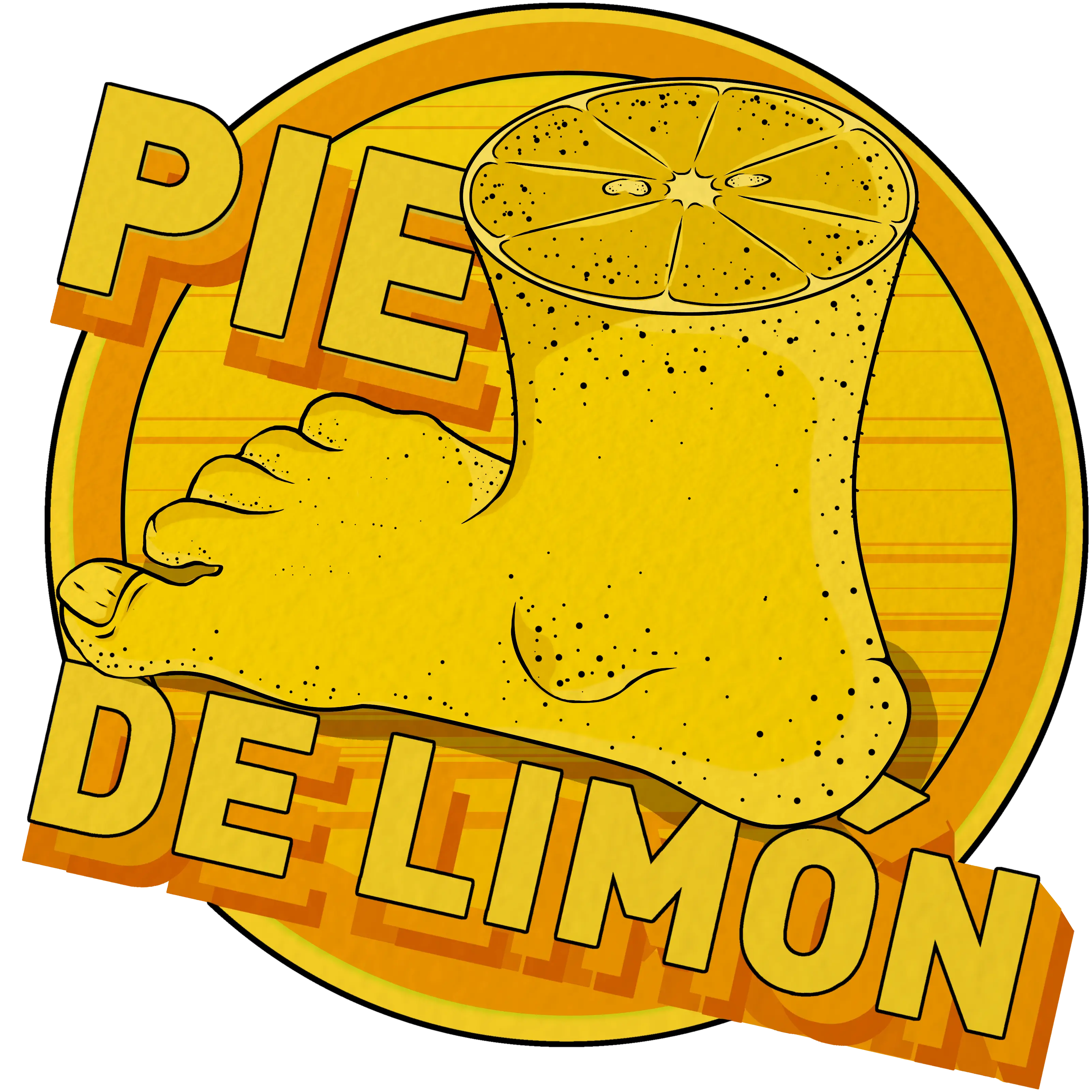Creative Lemon Foot Logo