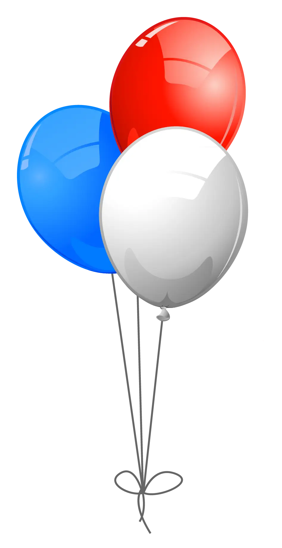 Red, Blue, and White Balloons for Celebration