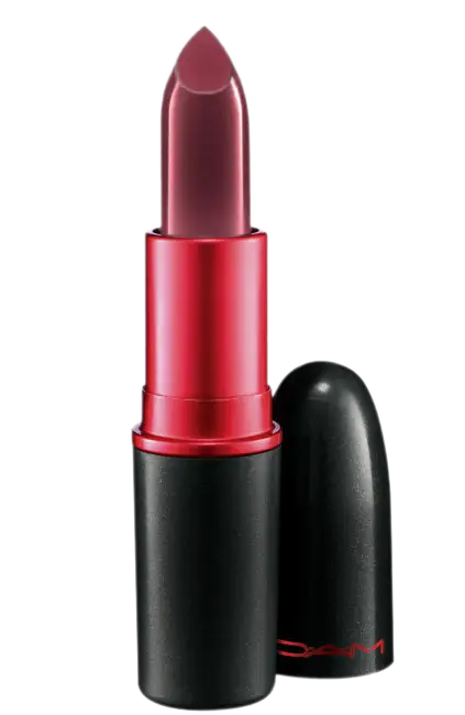 Dark Red Lipstick with Case