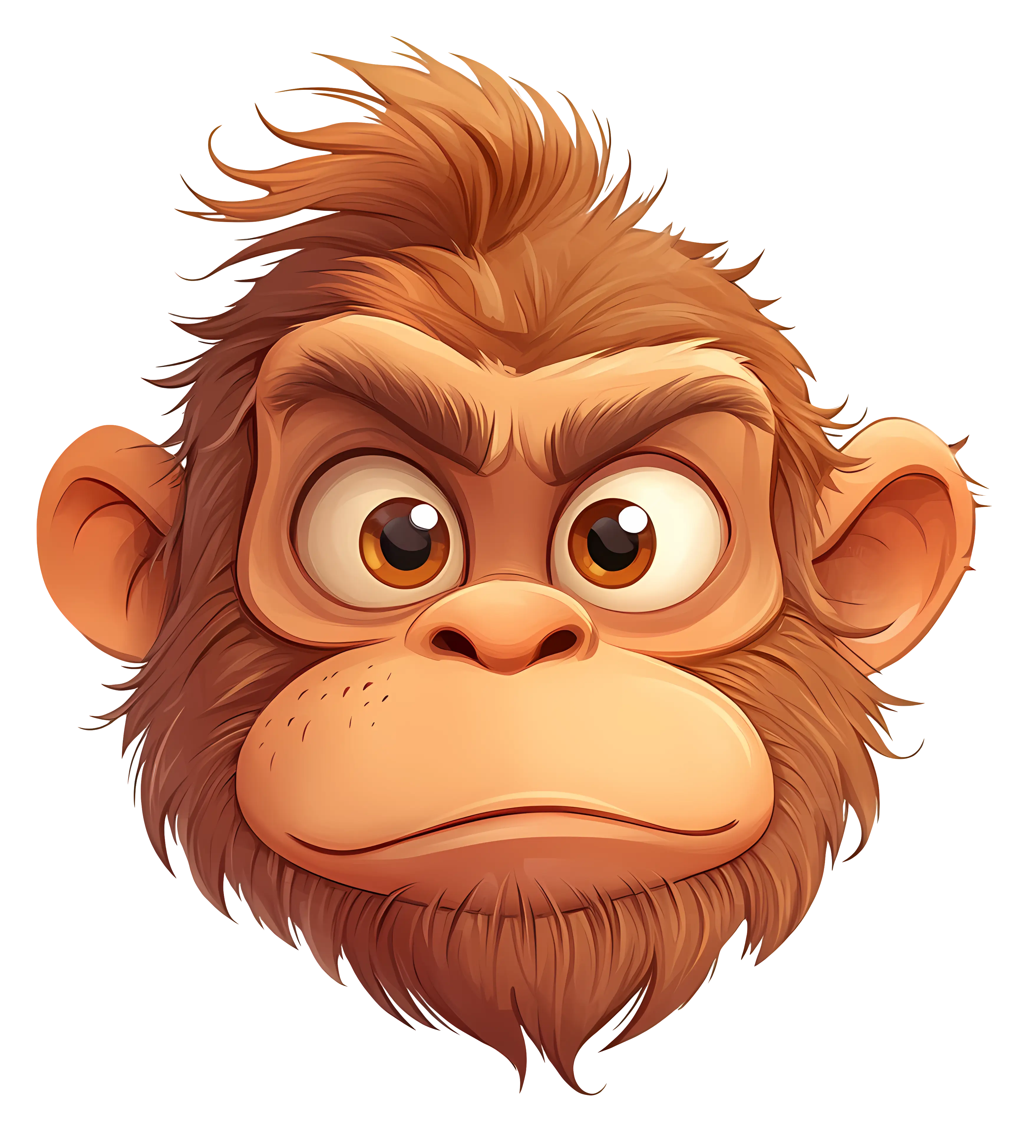 Cartoon Monkey Face