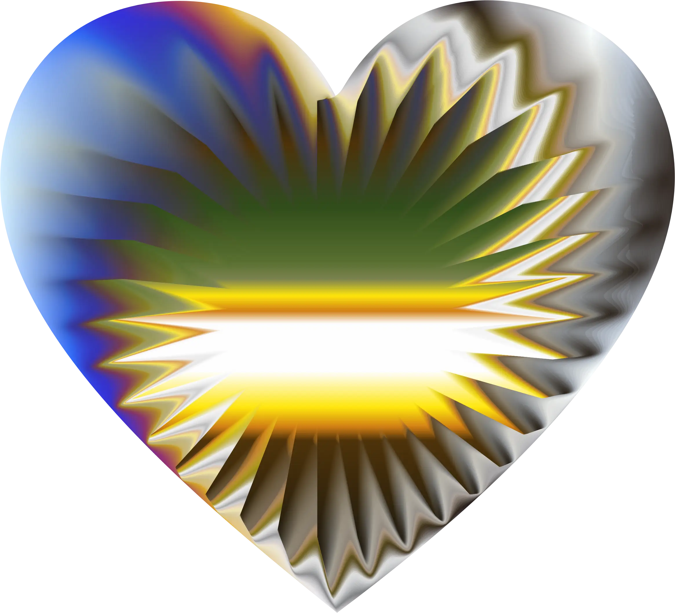 Abstract Gradient Heart Shape