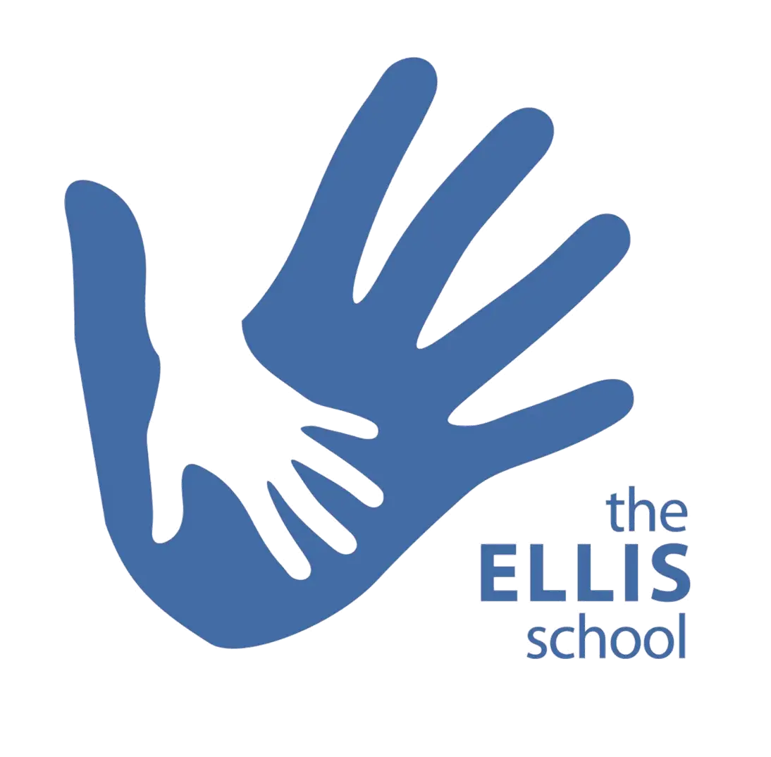 Blue Handprint School Logo