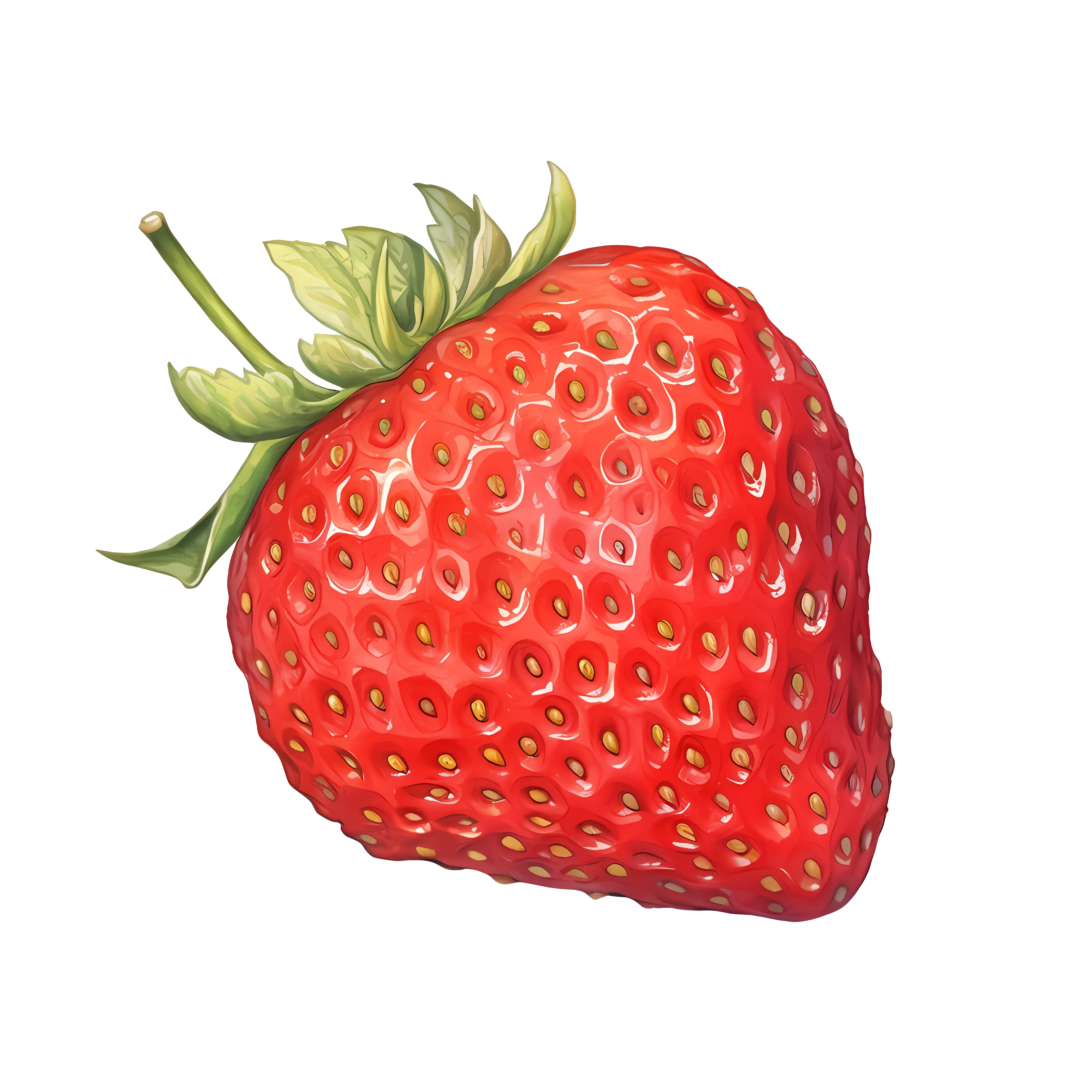 Red Strawberry Illustration