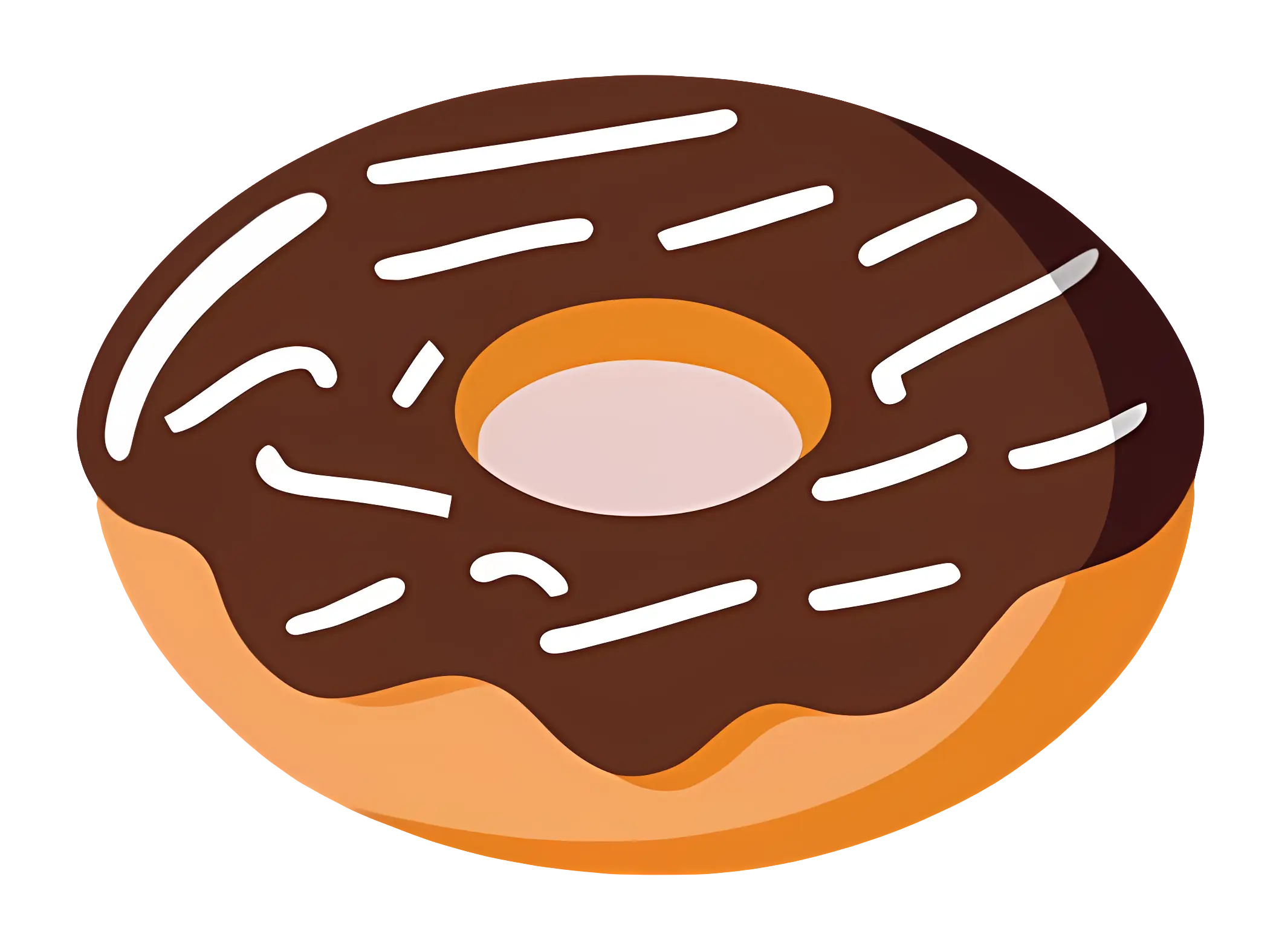 Illustration of Chocolate Glazed Donut