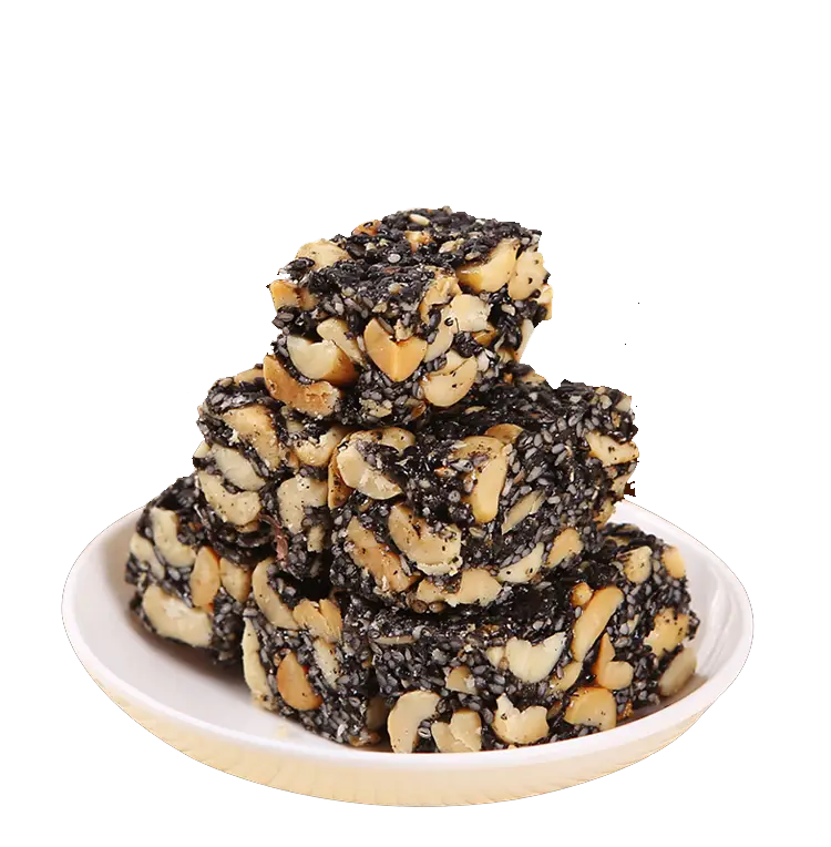 Crunchy Nut Bars on Plate