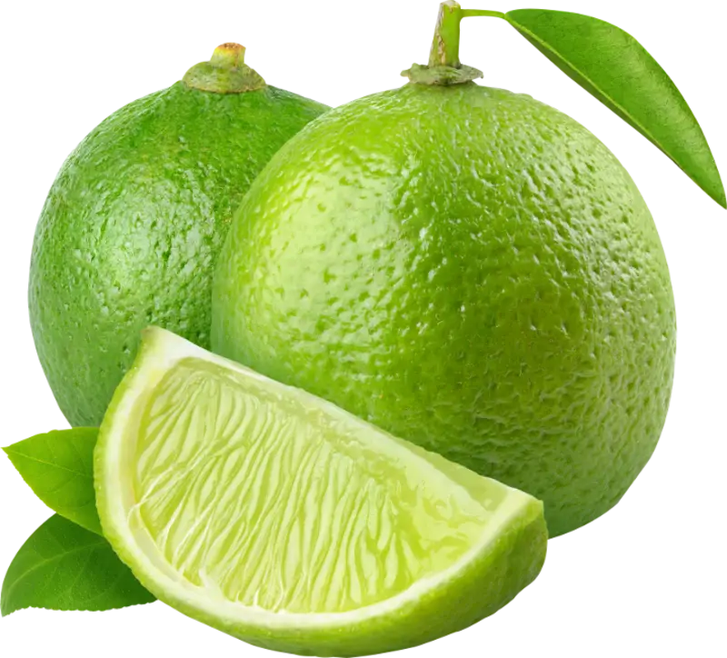 Fresh Lime Fruit with Wedge