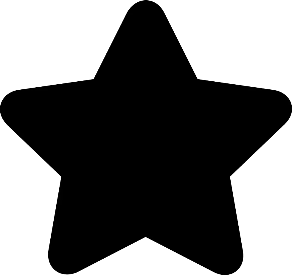 Black Star Geometric Symbol
