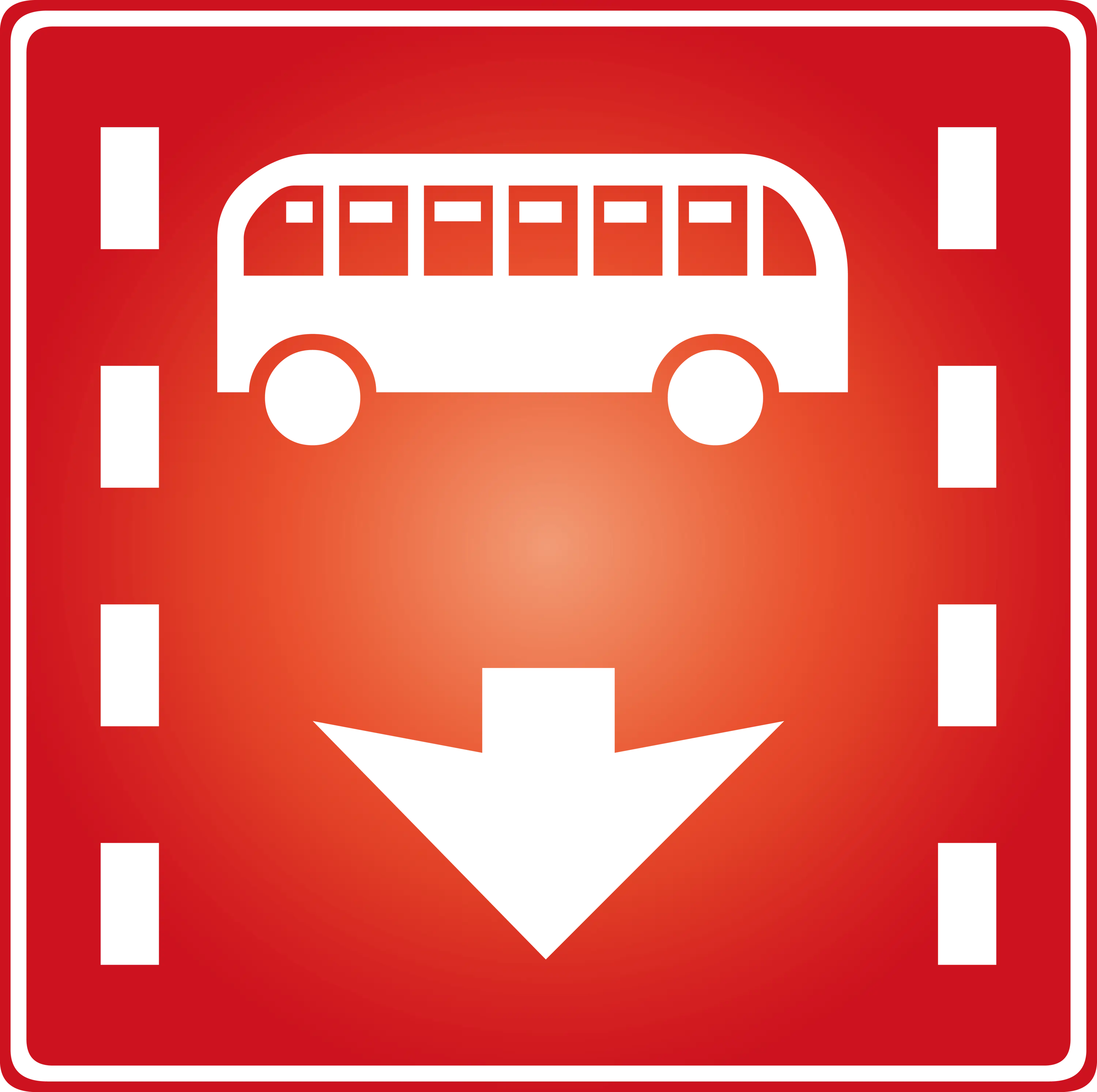 Red Bus Lane Symbol