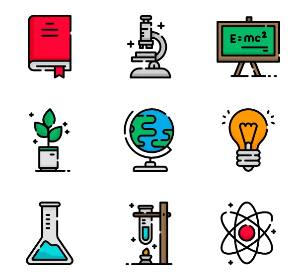 Educational Science Icons