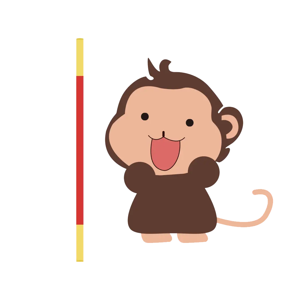 Cute Cartoon Monkey