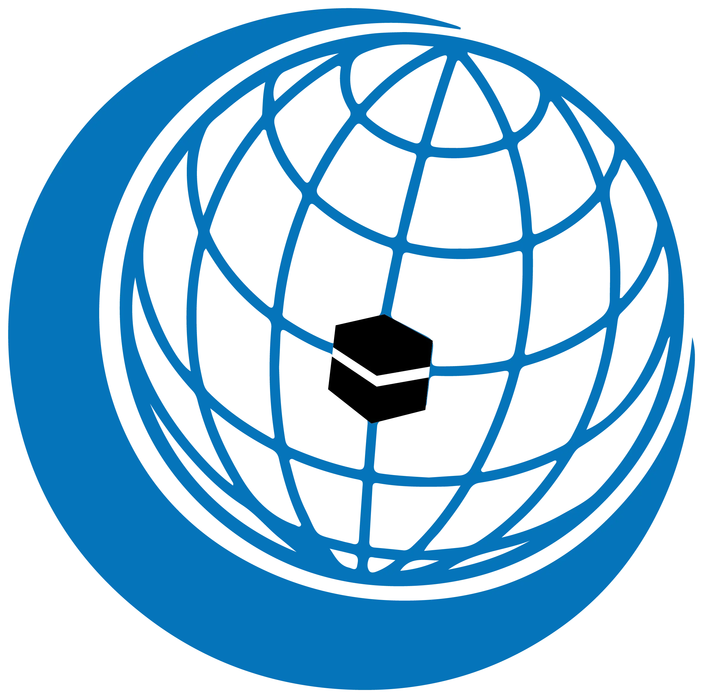 Blue Globe with Kaaba
