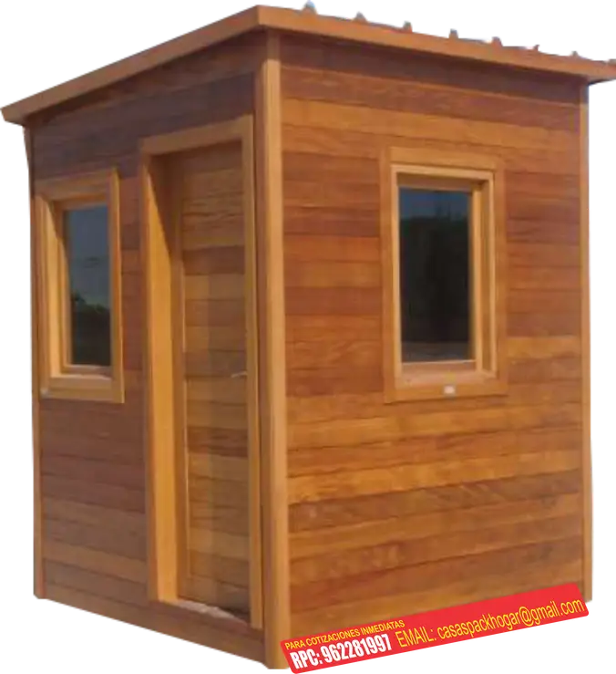 Rustic Wooden Cabin with Windows