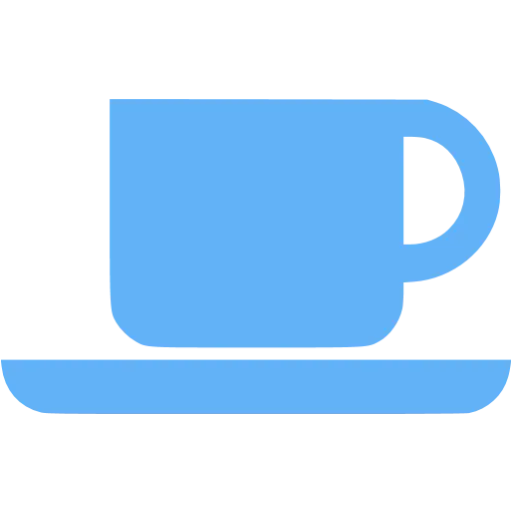 Blue Cup with Saucer Illustration