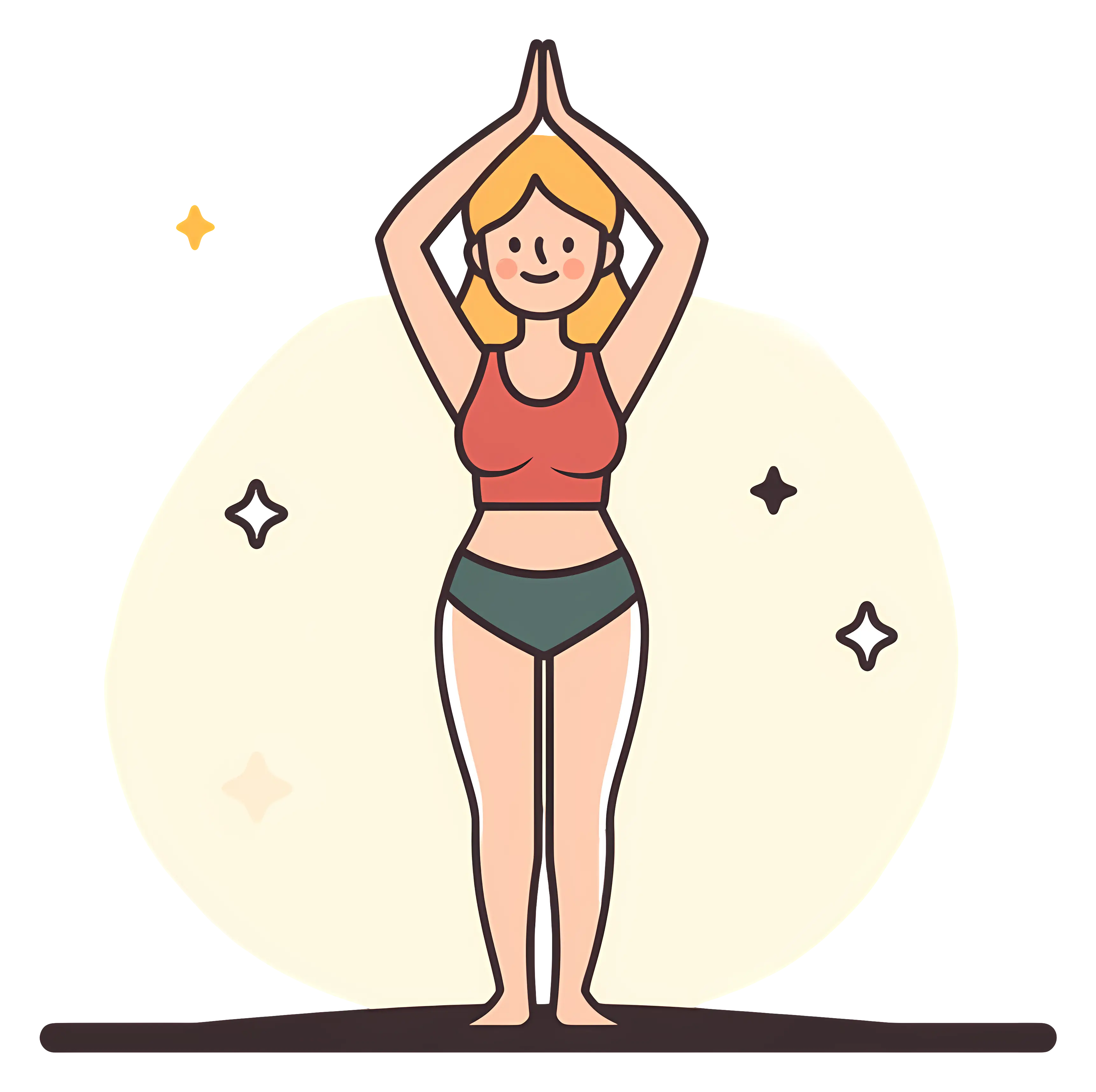 Person in Yoga Pose