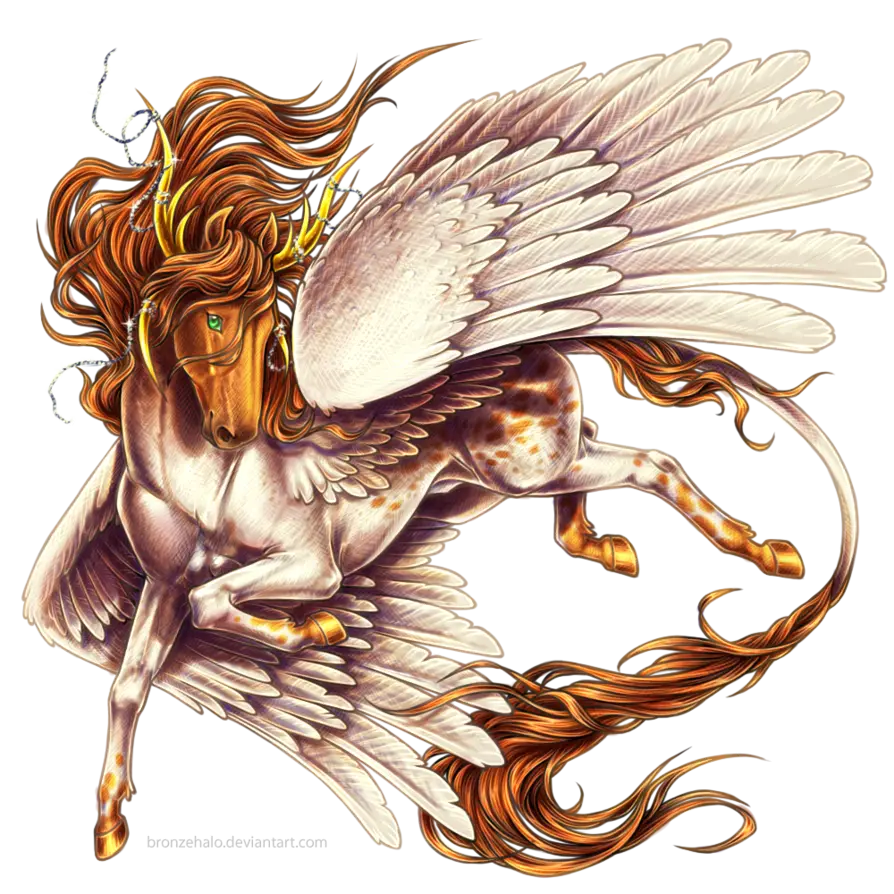 Majestic Pegasus with Wings