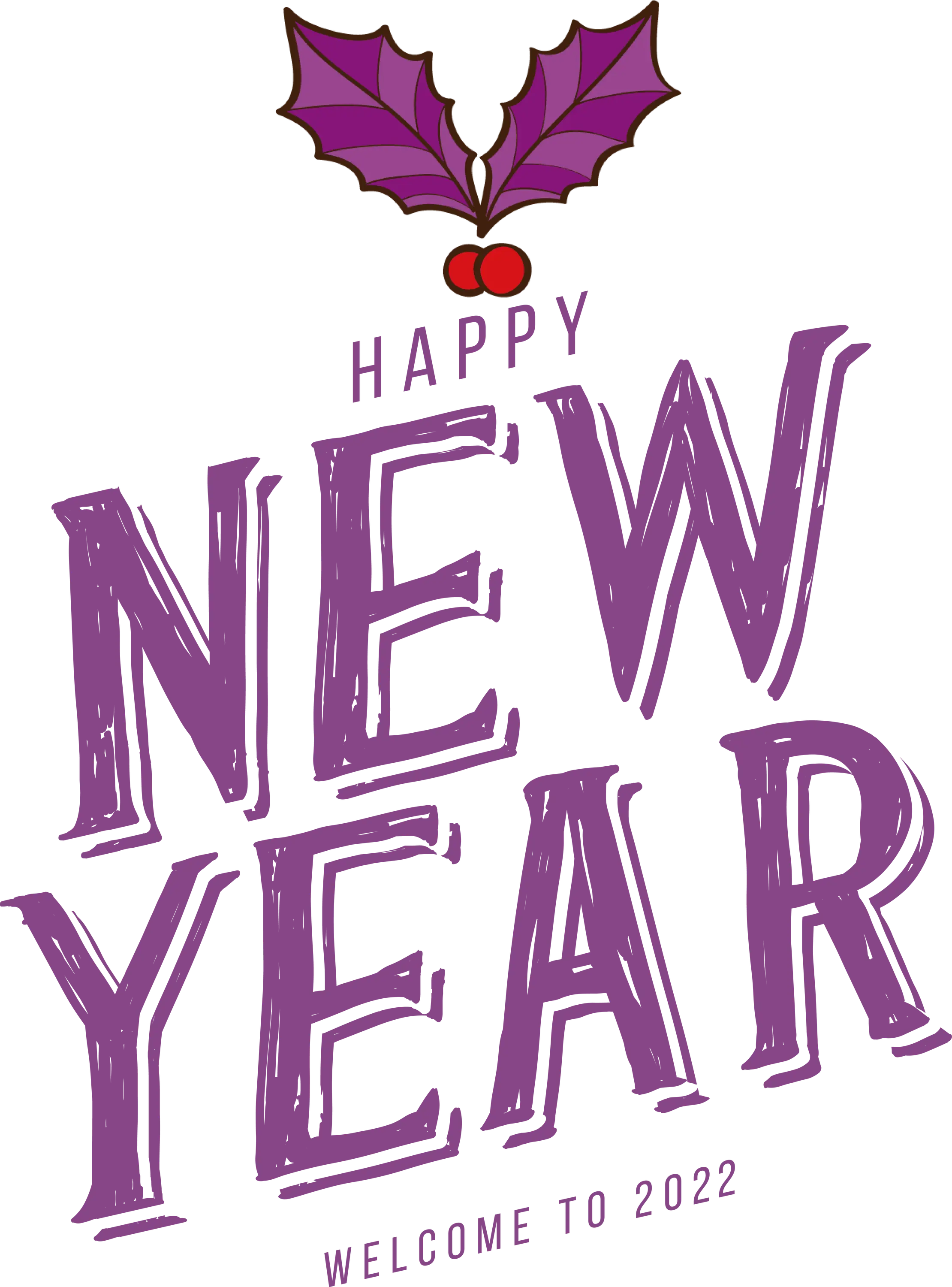 New Year Greeting with Holly for 2022