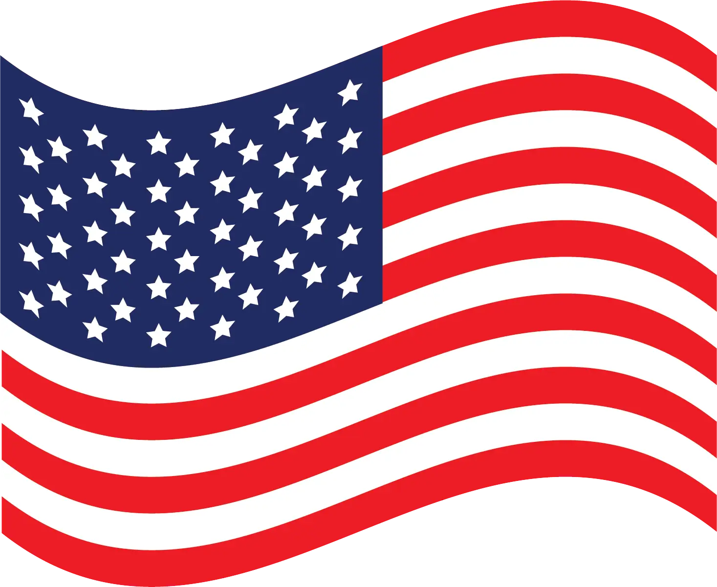 USA National Flag with Stars and Stripes