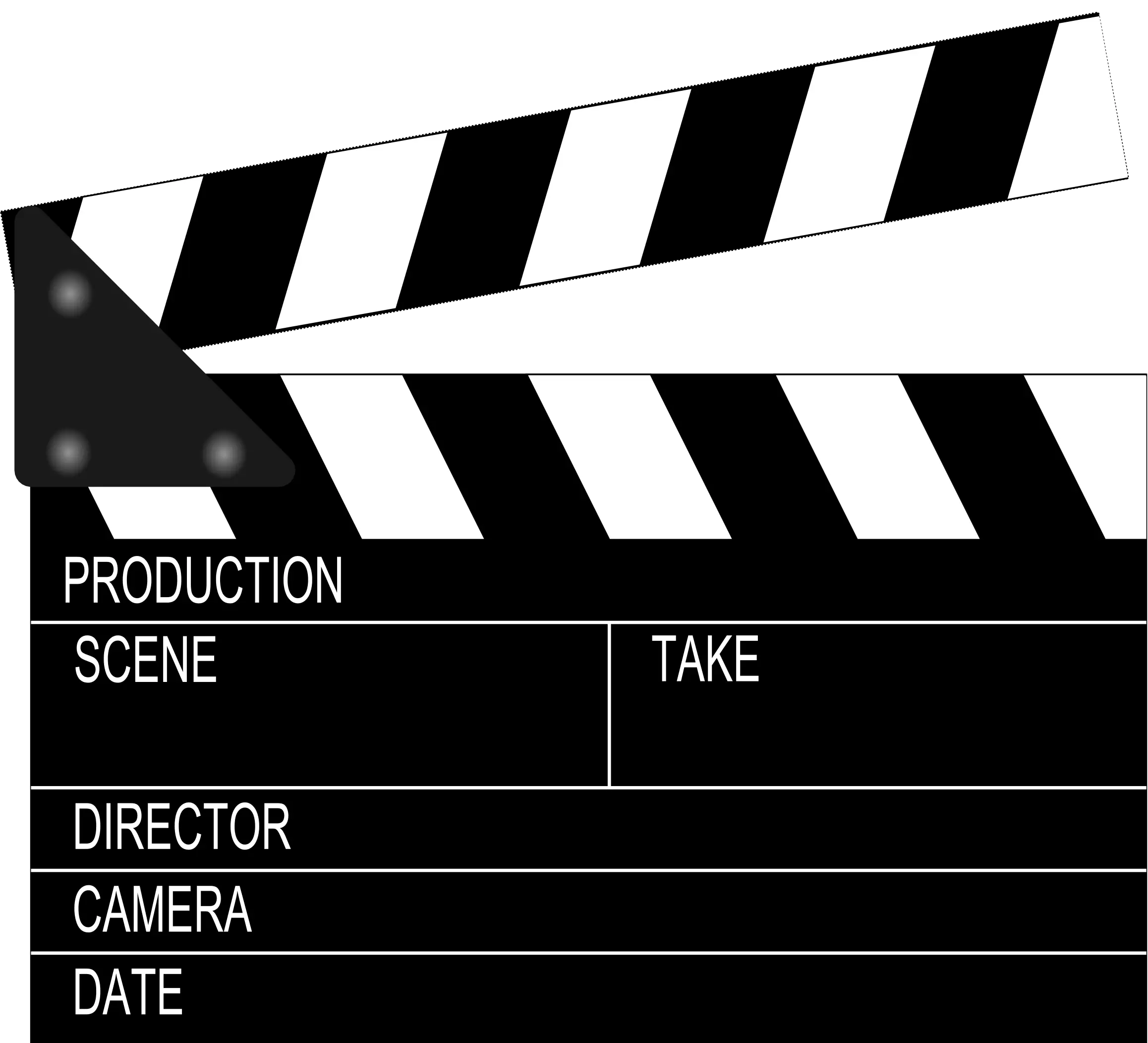 Film Clapboard for Movie Production and Direction