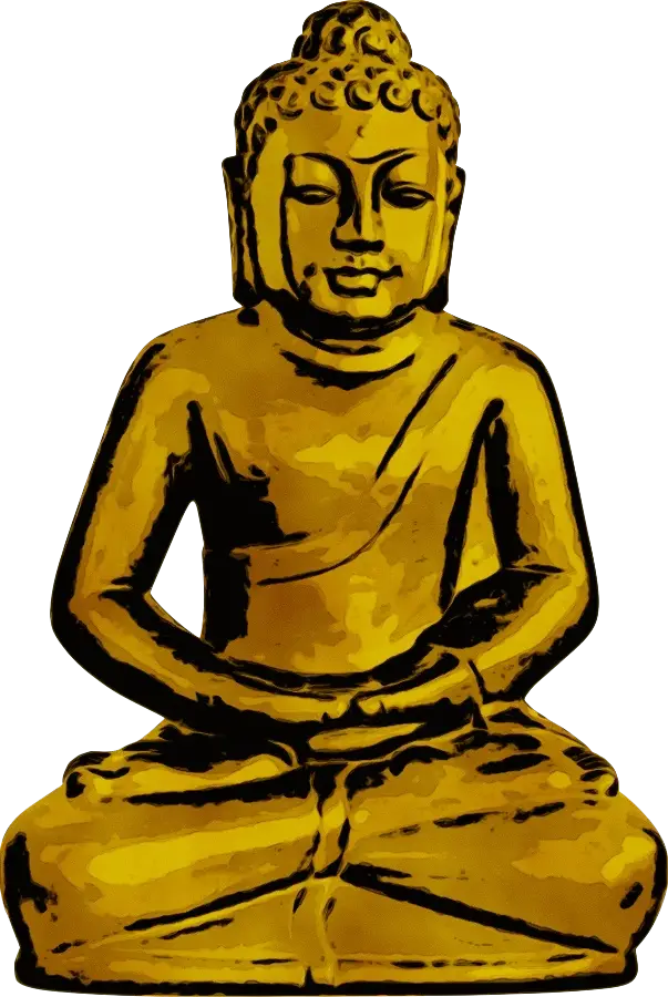 Golden Buddha Statue Representation