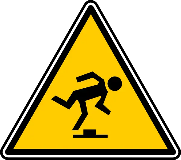 Slipping Hazard Warning Sign