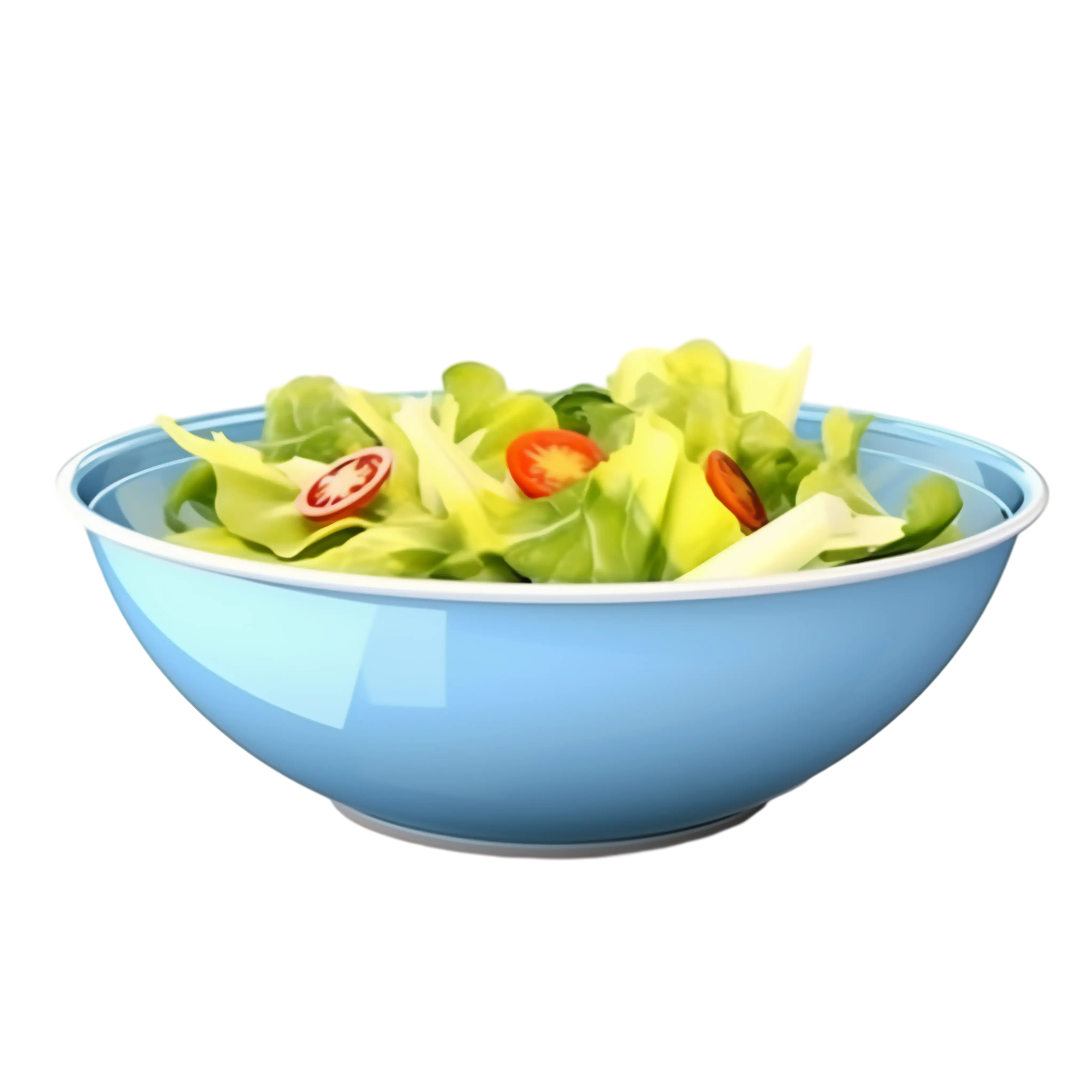 Bowl of Fresh Salad with Lettuce and Chili