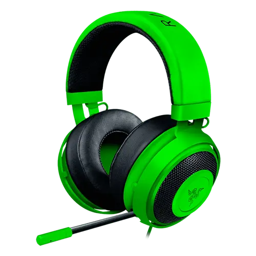 Green Gaming Headset for Immersive Audio