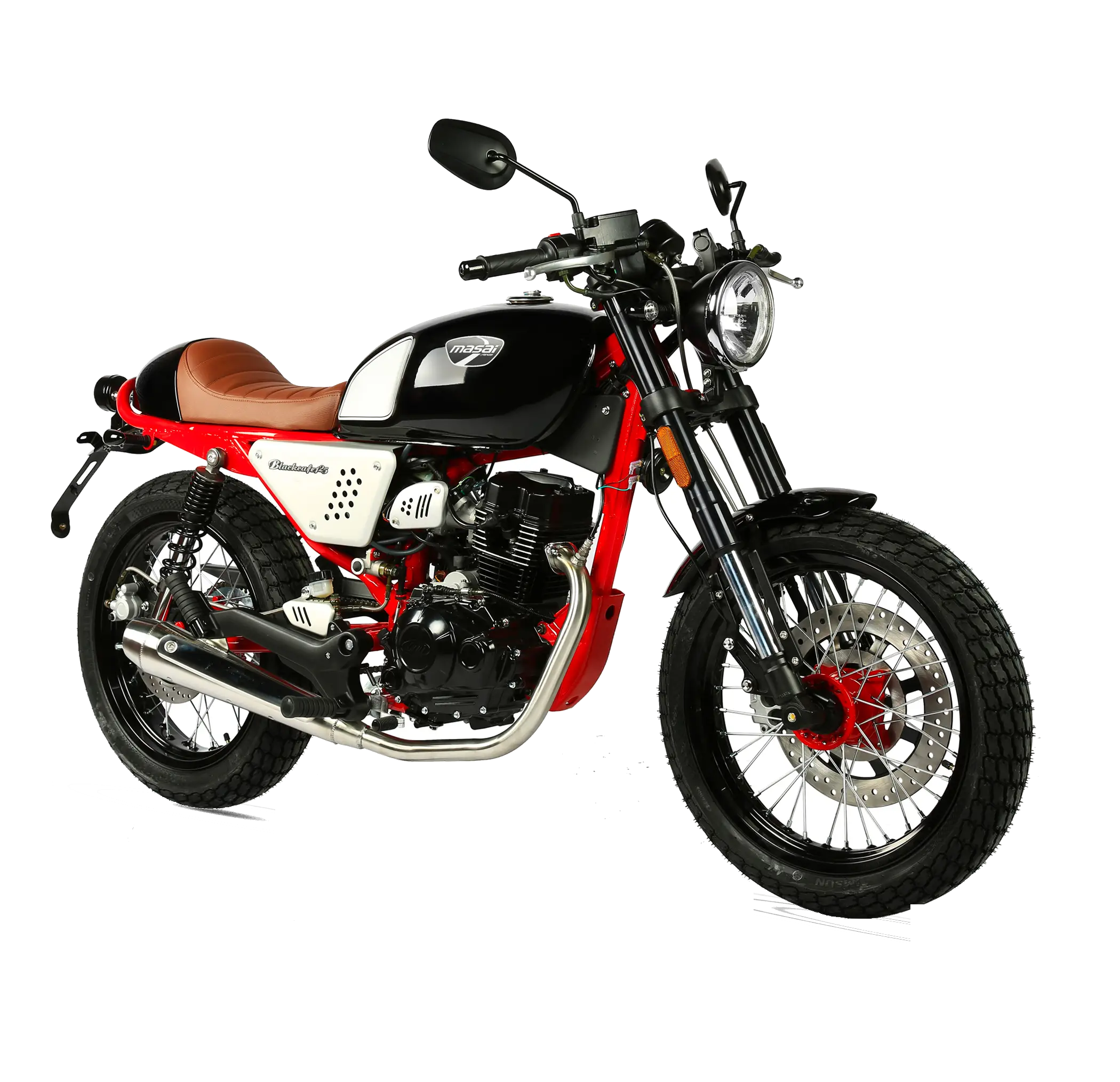 Retro-Style Motorcycle with Classic Design