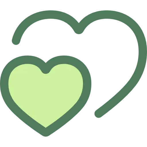Green Heart Outline Symbol