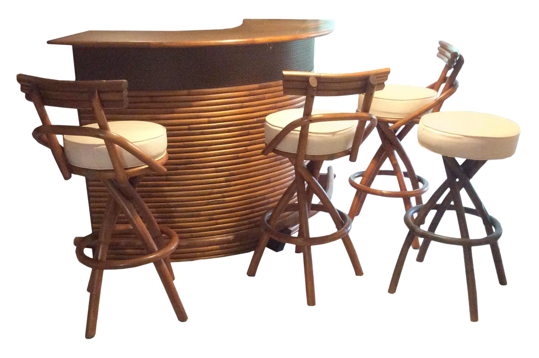 Wooden Bar Set with Stools