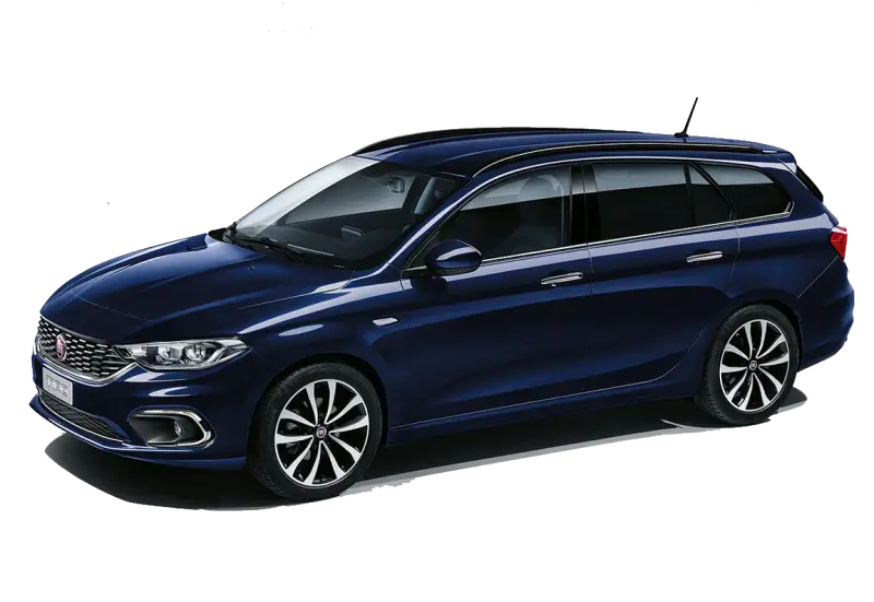 Blue Station Wagon Car